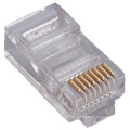 Meilleur prix réseau transparent connecteur Crystal rj45, connecteur amplification rj45 cat6 23awg